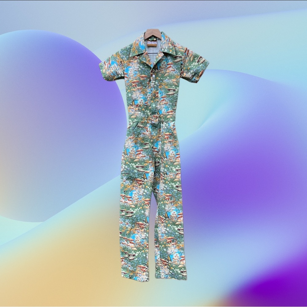 Big Bud Press Bill Ogden’s Fungi Fantasy Short Sleeve Jumpsuit Size XXS